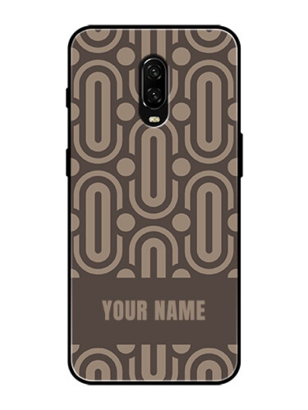 Custom OnePlus 6T Custom Glass Phone Case - Captivating Zero Pattern Design