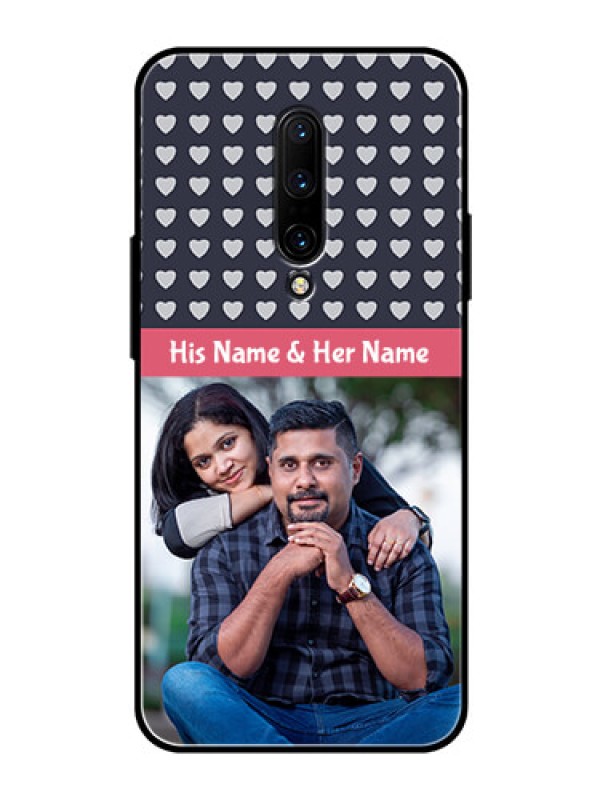 Custom OnePlus 7 Pro Custom Glass Mobile Case  - Love Symbols Design
