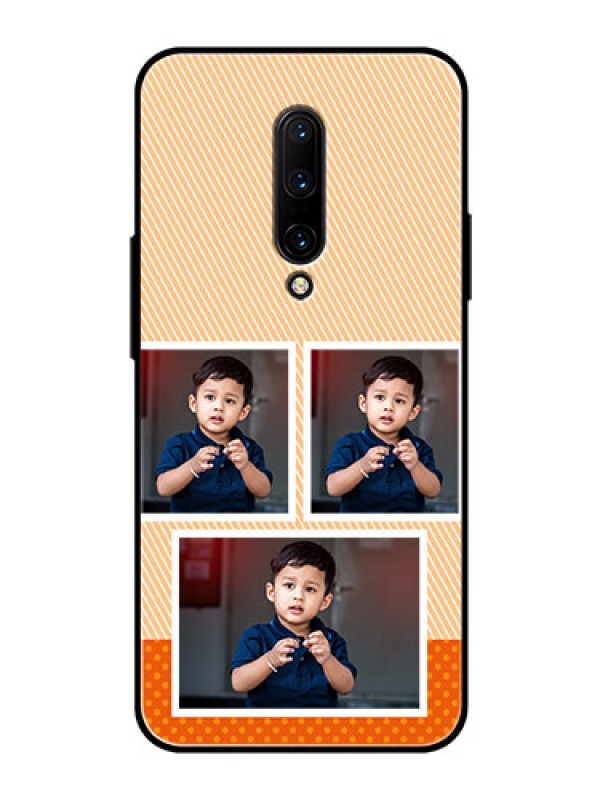 Custom OnePlus 7 Pro Photo Printing on Glass Case  - Bulk Photos Upload Design