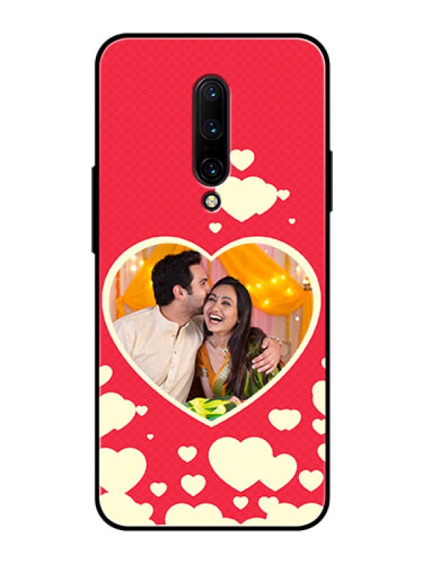 Custom OnePlus 7 Pro Custom Glass Mobile Case  - Love Symbols Phone Cover Design