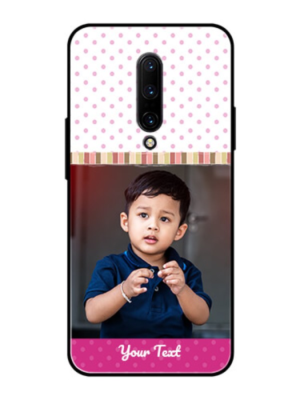 Custom OnePlus 7 Pro Photo Printing on Glass Case  - Cute Girls Cover Design