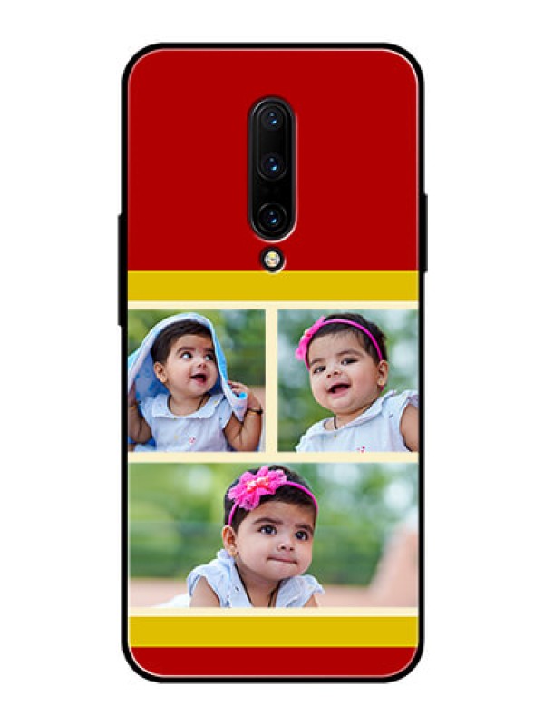 Custom OnePlus 7 Pro Custom Glass Mobile Case  - Multiple Pic Upload Design