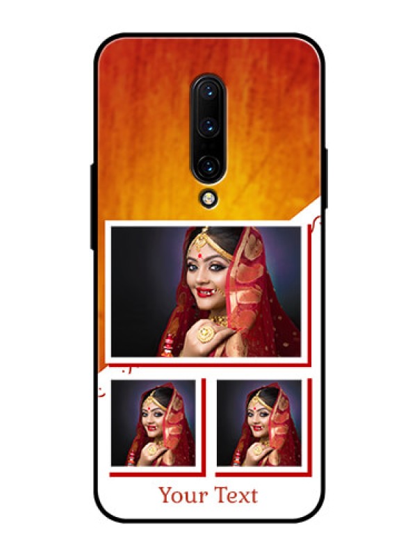 Custom OnePlus 7 Pro Custom Glass Phone Case  - Wedding Memories Design  