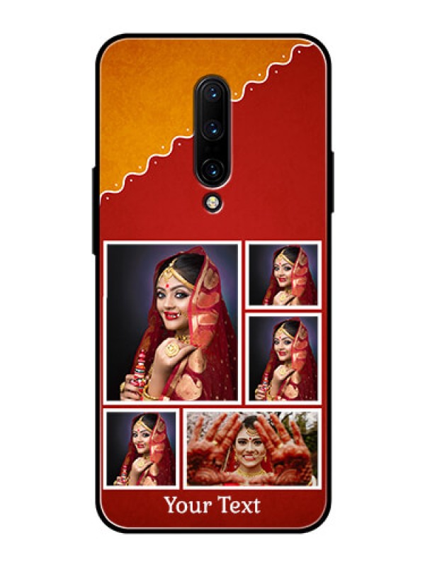 Custom OnePlus 7 Pro Personalized Glass Phone Case  - Wedding Pic Upload Design