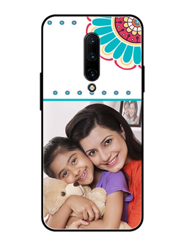 Custom OnePlus 7 Pro Custom Glass Phone Case  - Flower Design