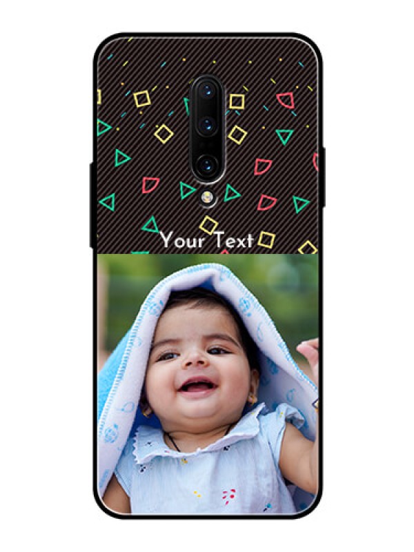 Custom OnePlus 7 Pro Custom Glass Phone Case  - with confetti birthday design