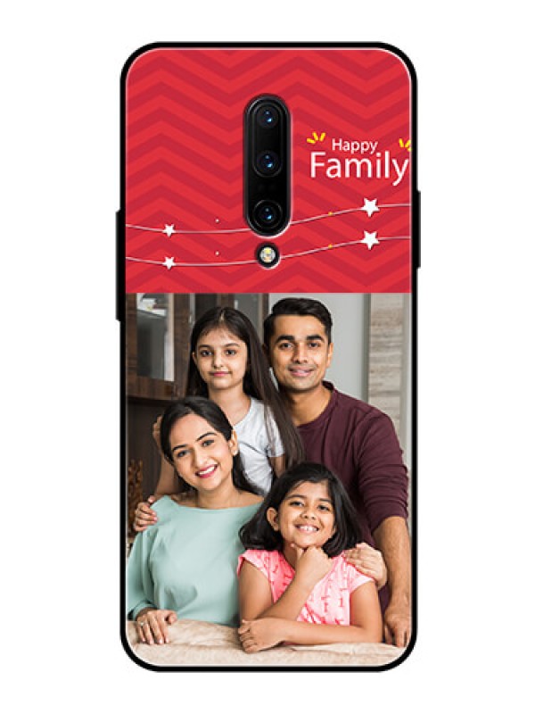 Custom OnePlus 7 Pro Personalized Glass Phone Case  - Happy Family Design
