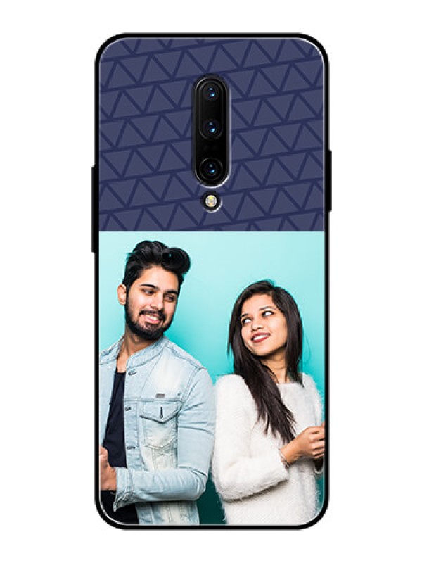 Custom OnePlus 7 Pro Photo Printing on Glass Case  - with Best Friends Design  
