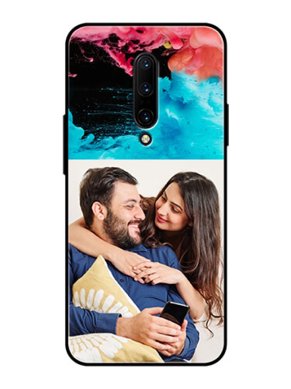 Custom OnePlus 7 Pro Custom Glass Mobile Case  - Quote with Acrylic Painting Design