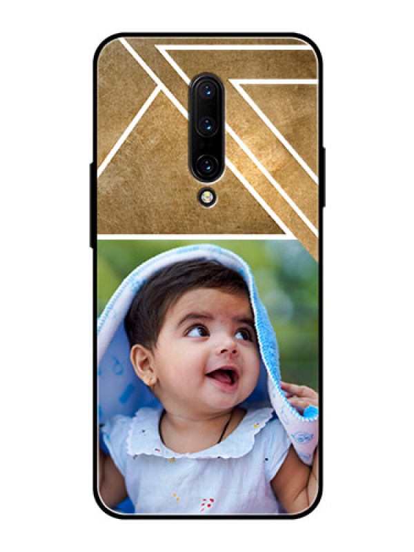 Custom OnePlus 7 Pro Personalized Glass Phone Case  - Gradient Abstract Texture Design
