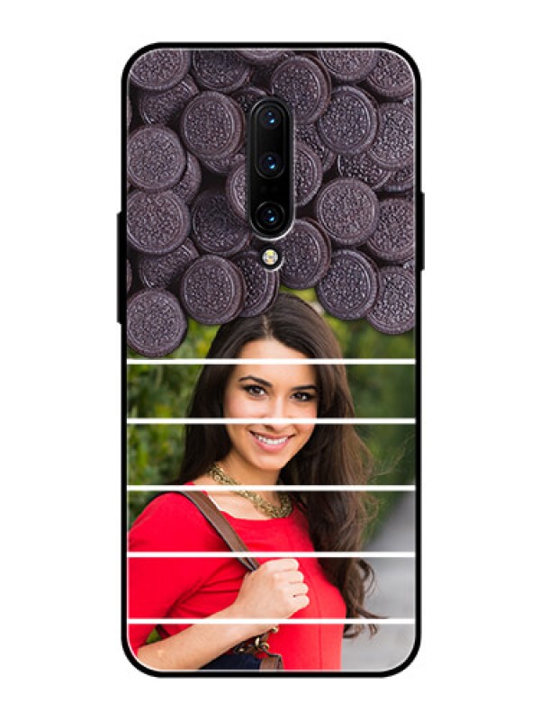 Custom OnePlus 7 Pro Custom Glass Phone Case  - with Oreo Biscuit Design