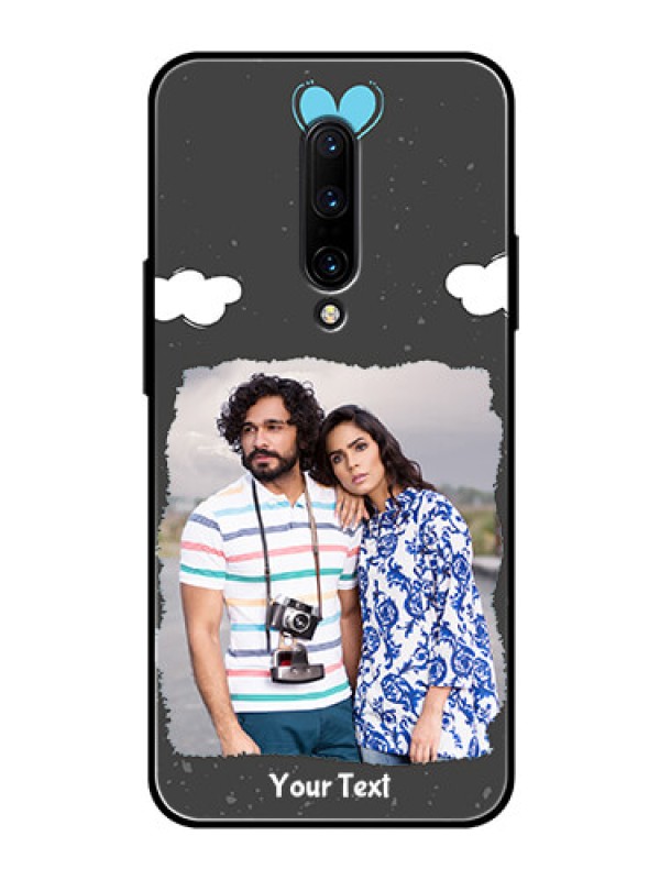Custom OnePlus 7 Pro Custom Glass Phone Case  - Splashes with love doodles Design