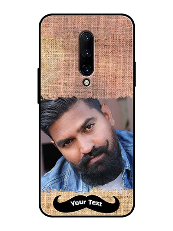 Custom OnePlus 7 Pro Personalized Glass Phone Case  - with Texture Design