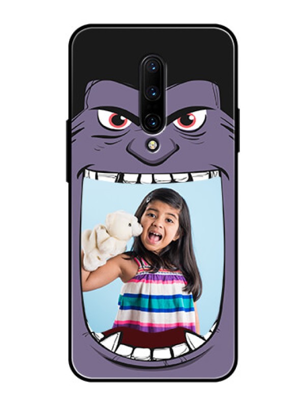 Custom OnePlus 7 Pro Custom Glass Phone Case  - Angry Monster Design