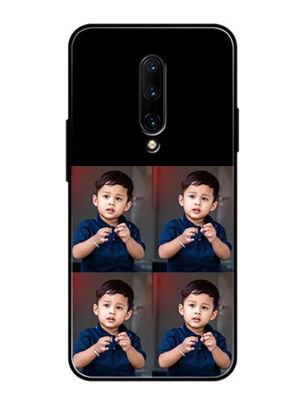 Custom Oneplus 7 Pro 4 Image Holder on Glass Mobile Cover