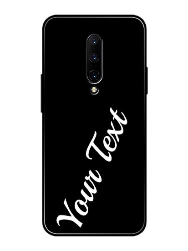 Custom Oneplus 7 Pro Custom Glass Mobile Cover with Your Name