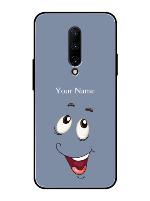 Custom OnePlus 7 Pro Photo Printing on Glass Case - Laughing Cartoon Face Design