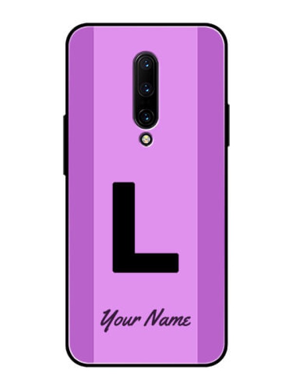Custom OnePlus 7 Pro Custom Glass Phone Case - Tricolor custom text Design