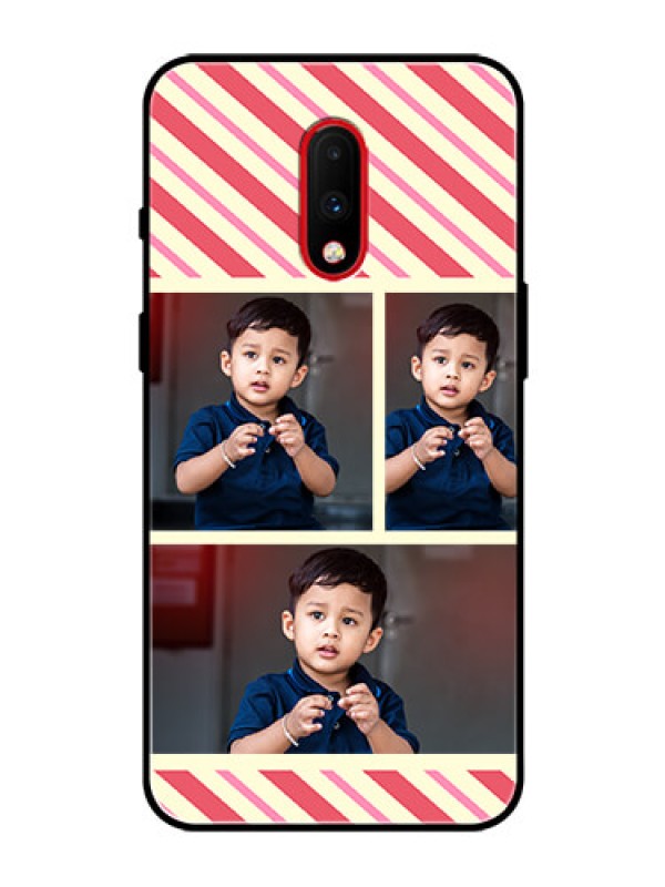 Custom OnePlus 7 Personalized Glass Phone Case  - Picture Upload Mobile Case Design