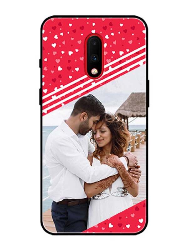 Custom OnePlus 7 Custom Glass Mobile Case  - Valentines Gift Design