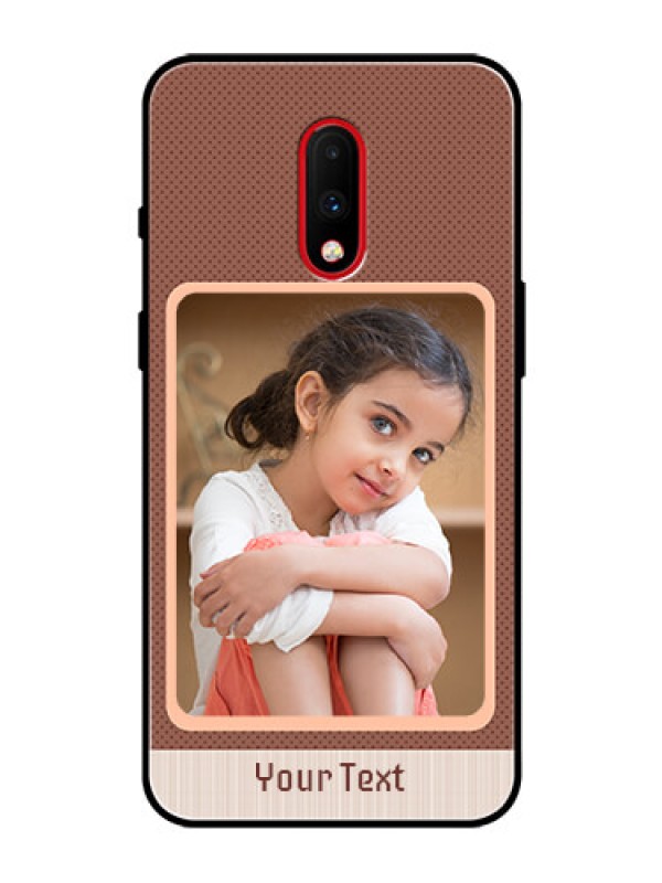 Custom OnePlus 7 Custom Glass Phone Case  - Simple Pic Upload Design