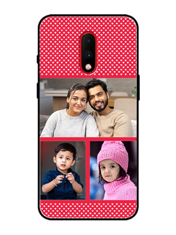 Custom OnePlus 7 Personalized Glass Phone Case  - Bulk Pic Upload Design