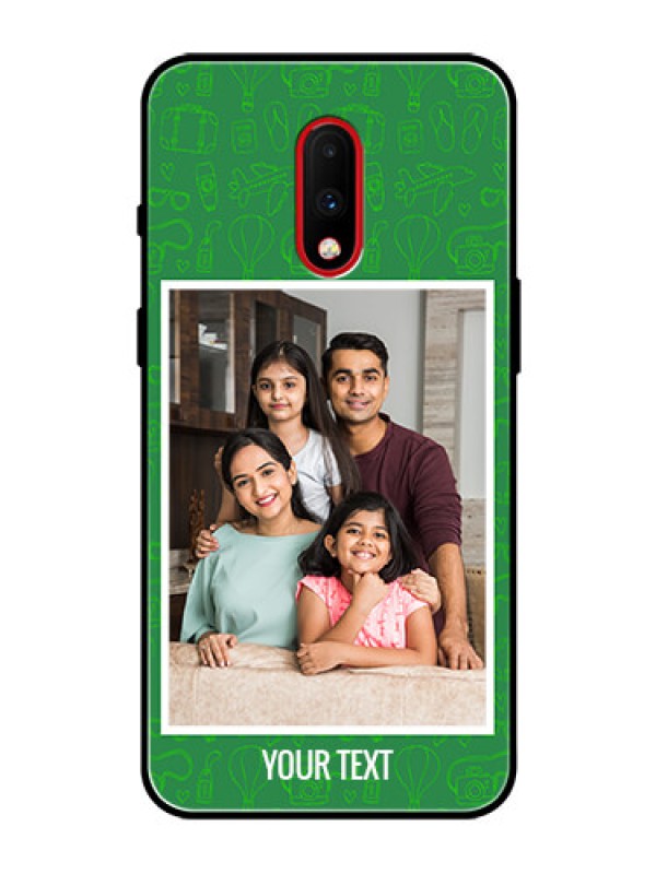 Custom OnePlus 7 Personalized Glass Phone Case  - Picture Upload Design