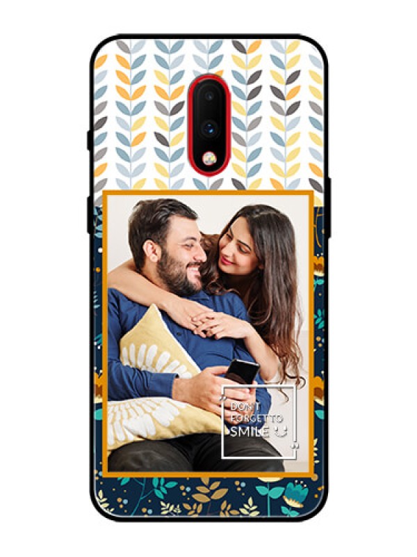 Custom OnePlus 7 Custom Glass Mobile Case  - Pattern Design