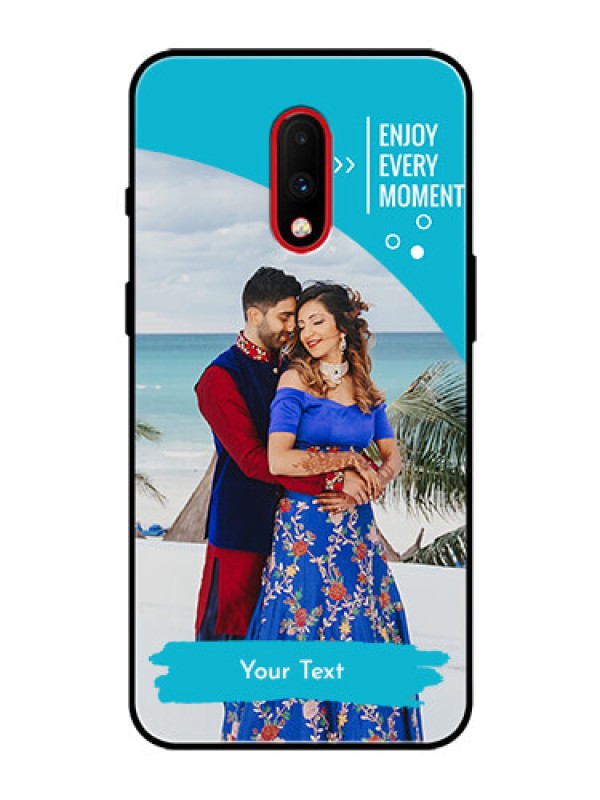 Custom OnePlus 7 Custom Glass Mobile Case  - Happy Moment Design