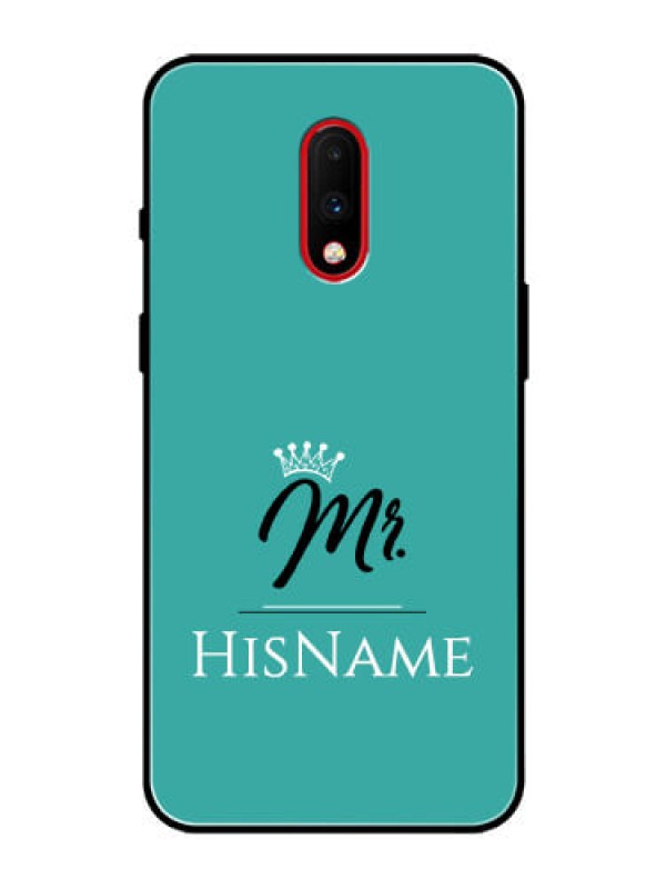 Custom Oneplus 7 Custom Glass Phone Case Mr with Name