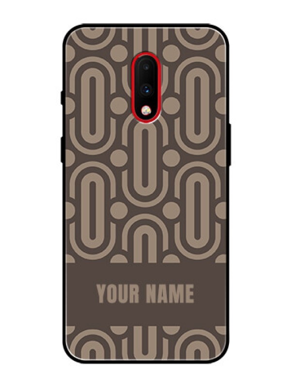 Custom OnePlus 7 Custom Glass Phone Case - Captivating Zero Pattern Design