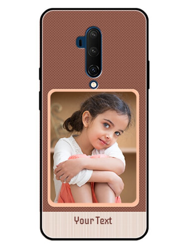 Custom Oneplus 7T Pro Custom Glass Phone Case  - Simple Pic Upload Design