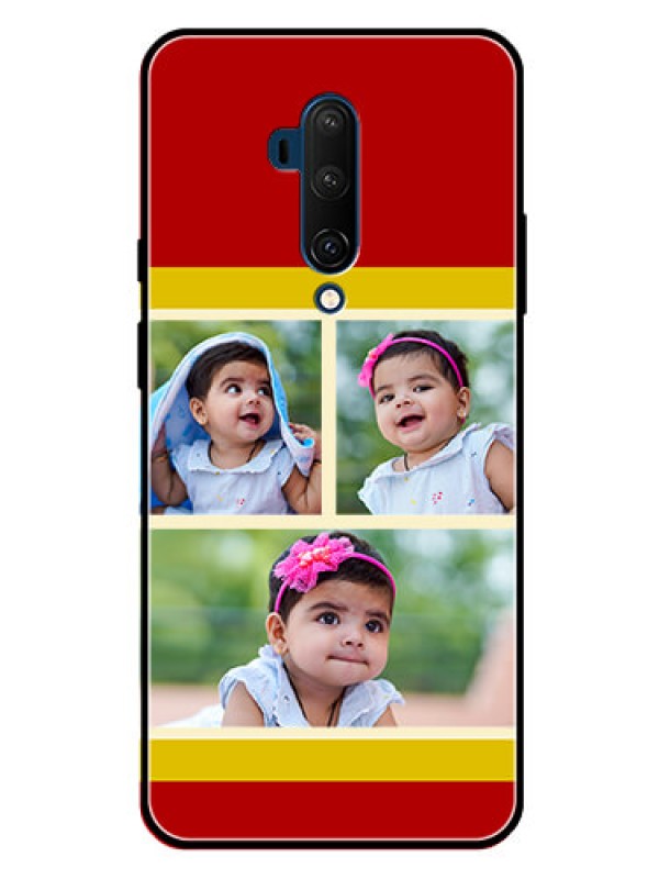 Custom Oneplus 7T Pro Custom Glass Mobile Case  - Multiple Pic Upload Design