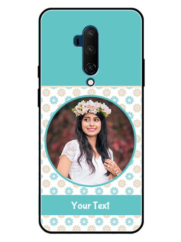 Custom Oneplus 7T Pro Custom Glass Mobile Case  - Beautiful Flowers Design