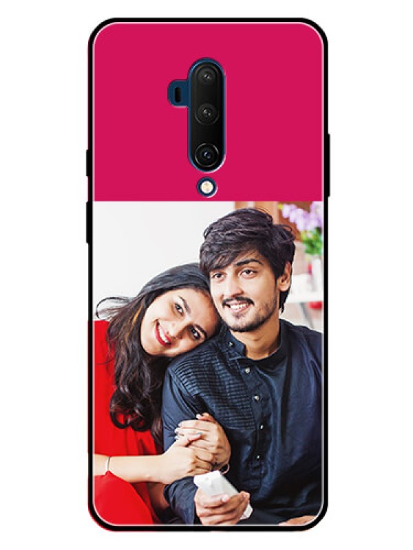 Custom Oneplus 7T Pro Custom Glass Mobile Case  - Anniversary Cover Design