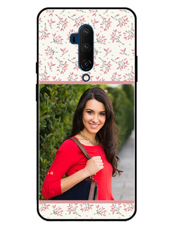 Custom Oneplus 7T Pro Custom Glass Phone Case  - Premium Floral Design