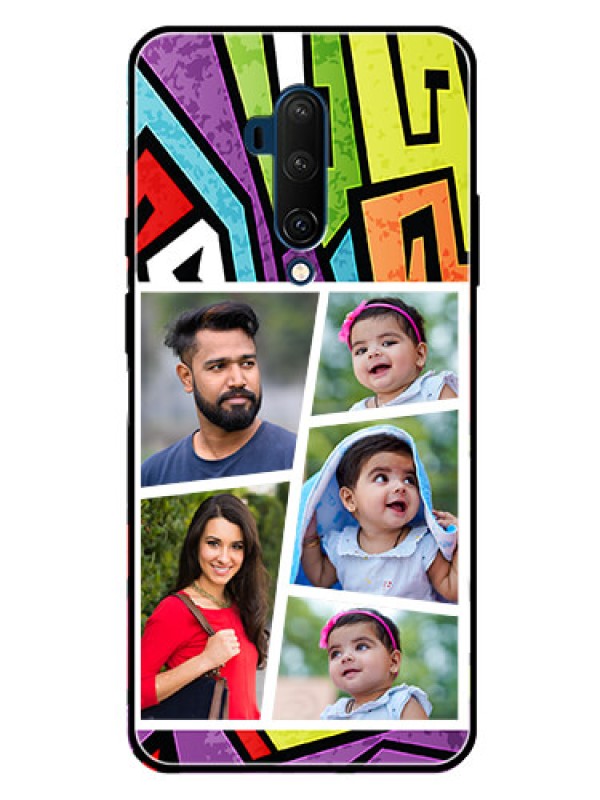 Custom Oneplus 7T Pro Custom Glass Phone Case  - Graffiti pattern Design