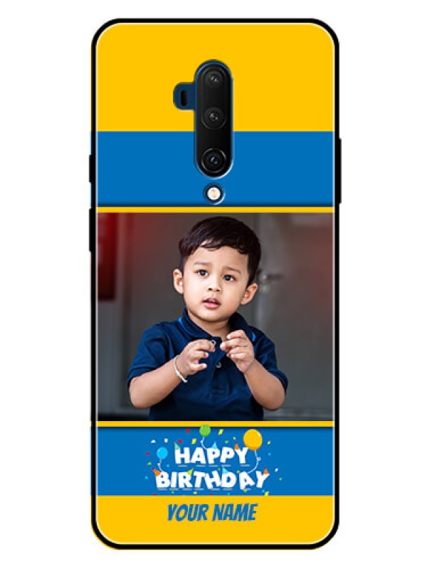 Custom Oneplus 7T Pro Custom Glass Mobile Case  - Birthday Wishes Design