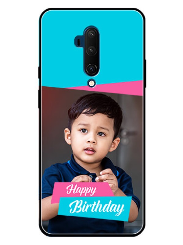 Custom Oneplus 7T Pro Personalized Glass Phone Case  - Image Holder with 2 Color Design