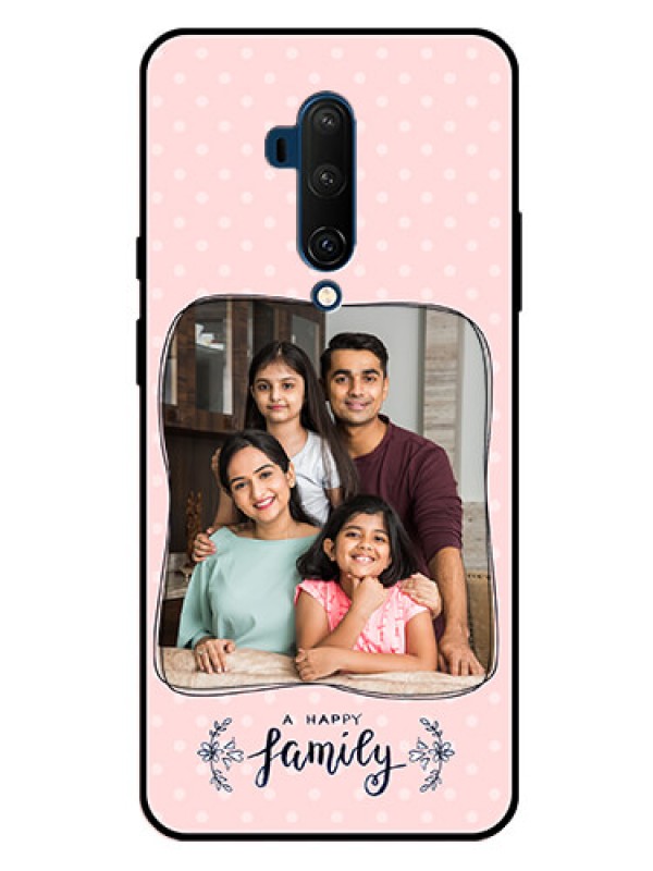 Custom Oneplus 7T Pro Custom Glass Phone Case  - Family with Dots Design