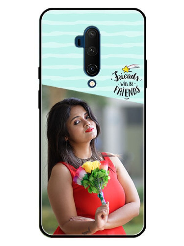 Custom Oneplus 7T Pro Custom Glass Phone Case  - Friends Picture Icon Design