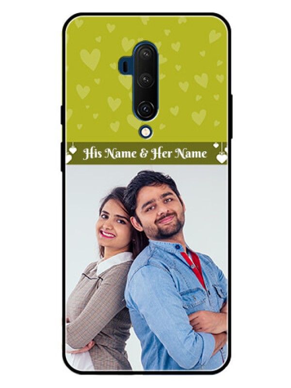 Custom Oneplus 7T Pro Custom Glass Phone Case  - You & Me Heart Design