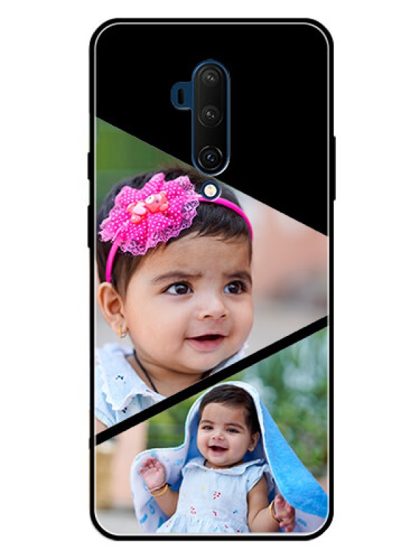 Custom Oneplus 7T Pro Custom Glass Phone Case  - Semi Cut Design