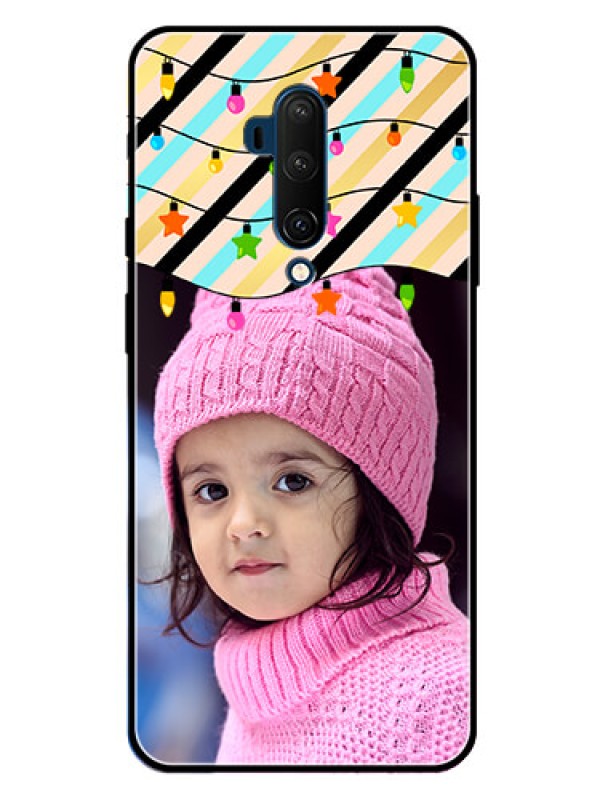 Custom Oneplus 7T Pro Custom Glass Mobile Case  - Lights Hanging Design