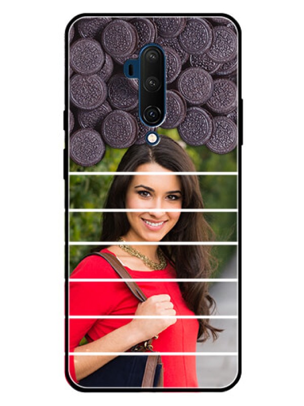 Custom Oneplus 7T Pro Custom Glass Phone Case  - with Oreo Biscuit Design