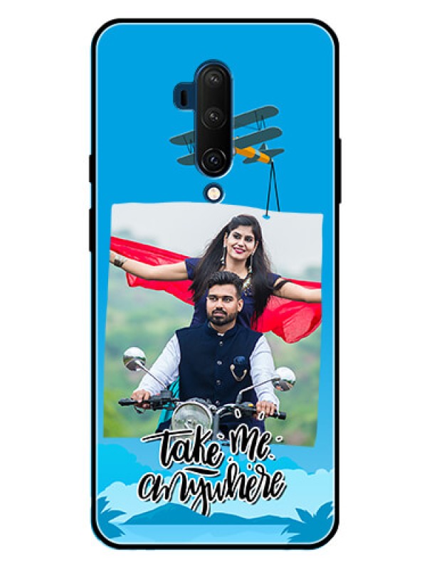 Custom Oneplus 7T Pro Custom Glass Mobile Case  - Traveller Design 