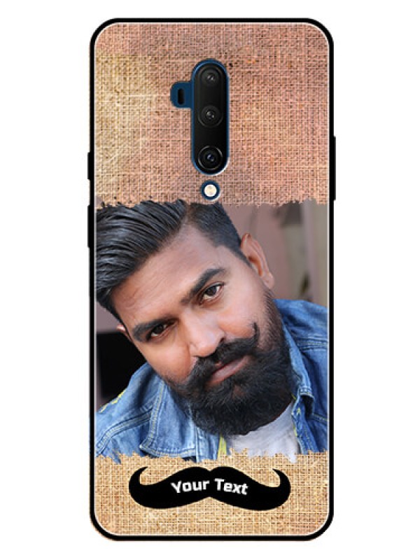 Custom Oneplus 7T Pro Personalized Glass Phone Case  - with Texture Design