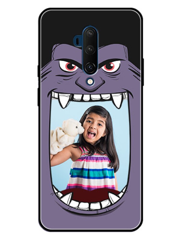 Custom Oneplus 7T Pro Custom Glass Phone Case  - Angry Monster Design