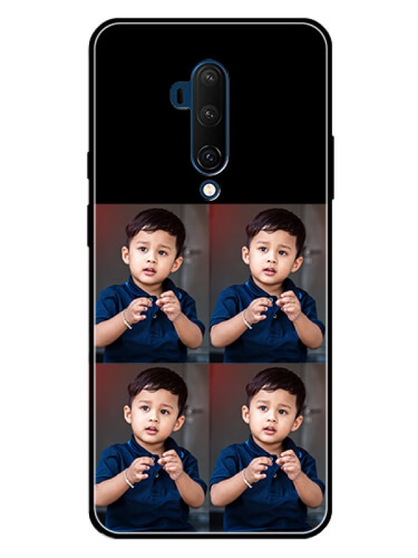 Custom Oneplus 7T Pro 4 Image Holder on Glass Mobile Cover