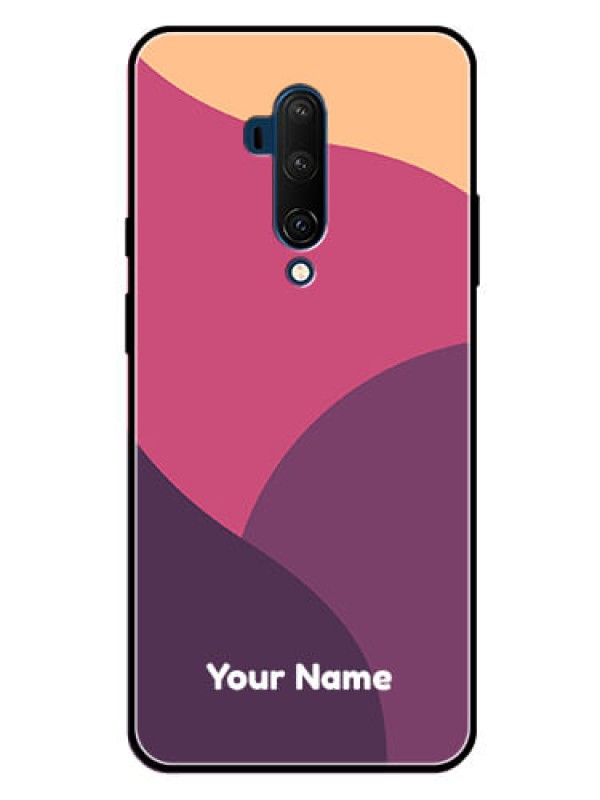 Custom OnePlus 7T Pro Custom Glass Phone Case - Mixed Multi-colour abstract art Design
